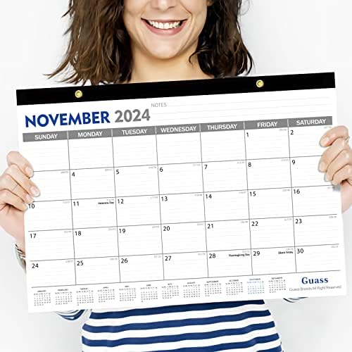 Kalendar stola 2023-2024: Mjesečne stranice 17 x 11-1/2 inča traje od lipnja 2023. do prosinca 2024-18.