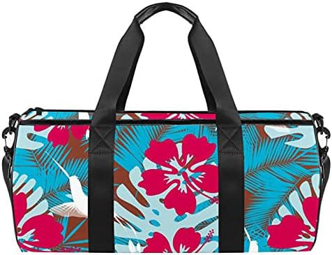 Torba za nošenje preko ramena s cvjetnim uzorkom u obliku platna putna torba za teretanu, sportski ples, vikend putovanja