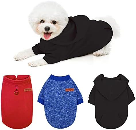 Pedgot 3 pakiranje zimske pseće odjeće set pseće kapuljače s džepnim psom psećim prslukom prsluk pulover pseći kaput ugodna pseća outfit
