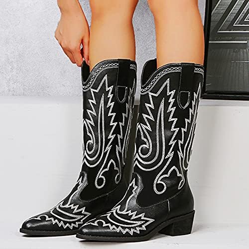 Čizme za žene čizme zapadne za žene vintage vezene čizme motocikliste cowgril čizme kaubojske čizme ženske kaubojske čizme zapadno