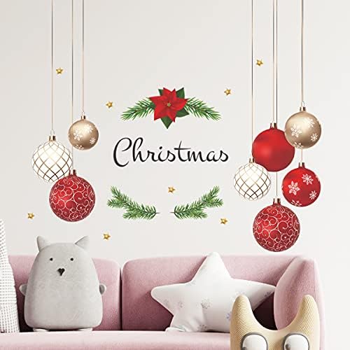 Covpaw zidne naljepnice dekor za dom božićni ukras snježna kugla Djeca vrtić dječja dječja soba naljepnice dekor