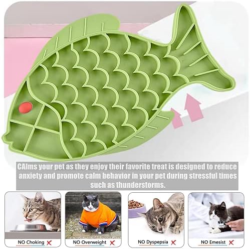 Hranilice za mačke spora hranilica za mačke silikonska slagalica u obliku ribe hranilica za mačiće zabavna interaktivna zdjela za hranjenje