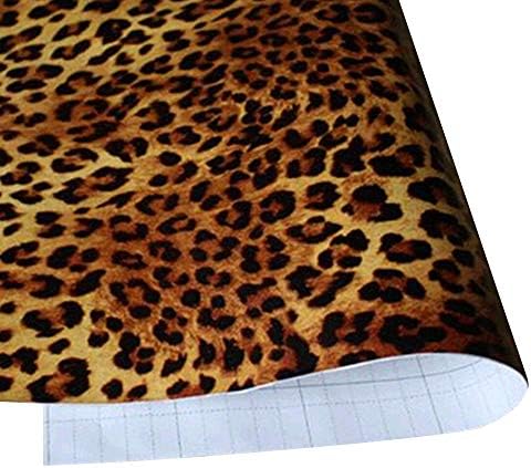 SimpleLife4U seksi leopard tisak samoljepljive police za ladice s policama za vlagu PVC Mat 45x300cm