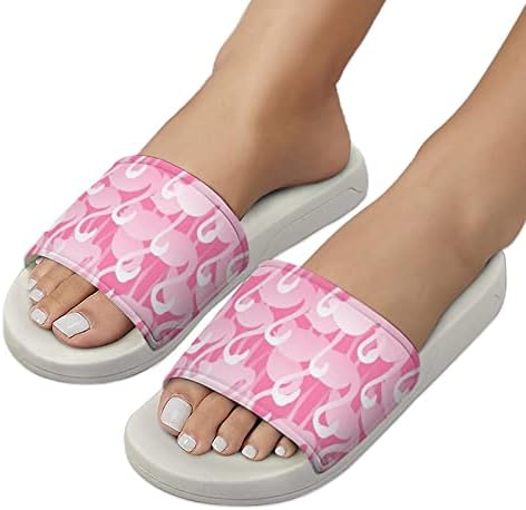 Flamingo uzorak sandale sandala bez klizanja papuče otvorenih nožnih prstiju za masažu za tuširanje kupelj