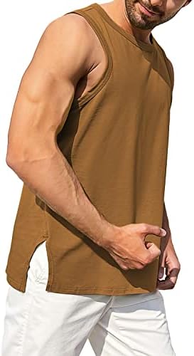 Ziwoch muški tenk vrhovi teretana atletski trening majice bez rukava fitness bodybuilding mišićni bočni bok Slit Shirt majica