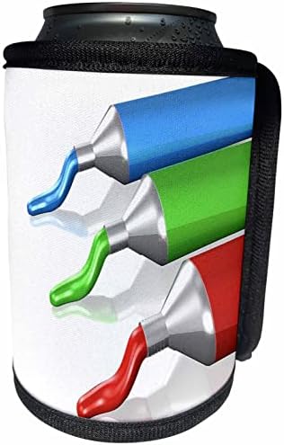 3Drose Slika moderne slike crveno zelene i plave boje. - Omota za hladnjak za hladnjak