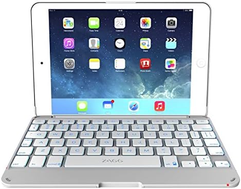 Zagg poklopac s Bluetooth tipkovnicom uz pozadinu za Apple iPad Mini 1 / Mini 2 / iPad Mini 3- White
