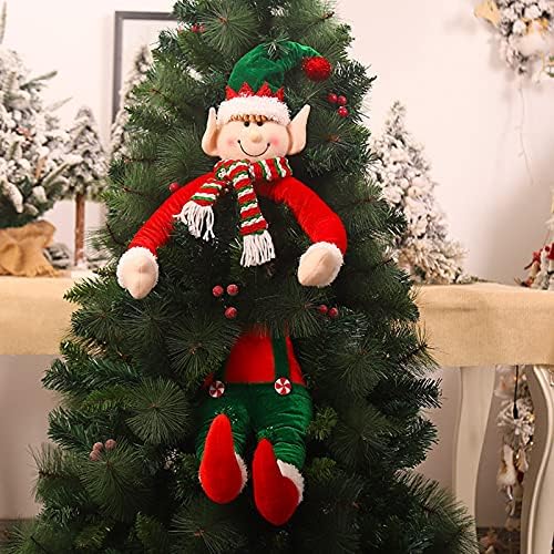 Božićni ukrasi ukrasi božićno drvce božićni ukrasi božićni seoski ukrasi božićni zagrljaj Djed Mraz claus stablo topper- božićno drvce