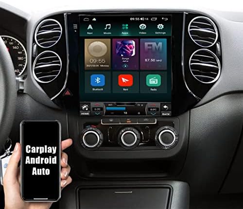 FBKPHSS Android11 ​​Car Stereo Radio Sat Nav za VW-Tiguan 2010- GPS navigacija 9,7 inča zaslona osjetljivih na dodir, Bluetooth,