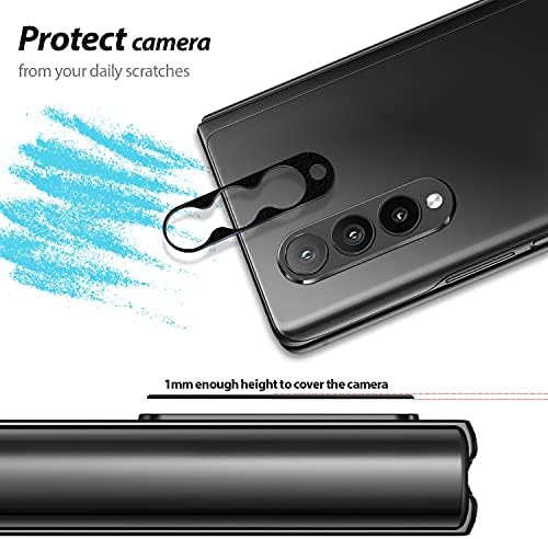 [Whitestone Dome kamera] Samsung Galaxy Z preklop 3 zaštitnik kamere by whitestone [Jedna dodirna instalacija] Zaštitnik kamere otporan