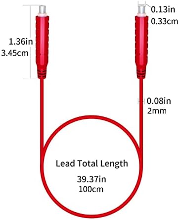 Kieyusaf 6pcs Magnetski test vodi skakač žice Silikonski mekani fleksibilni skakač test žica snimke aligatora 30Vac 5a 3.3ft
