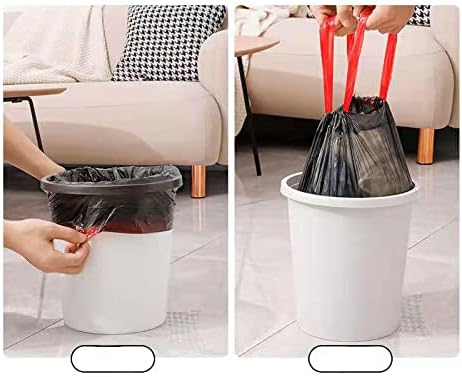 Torba za smeće za smeće prijenosno zadebljano zatvaranje kuhinja prsluk Velika veličina smeće može jednokratno plastičnu vrećicu colorrendom1roll10pcs