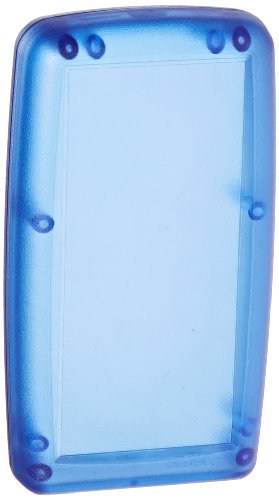 ABS kućište od 965, duljina 4,94 inča širina 2-3 / 4 inča visina 0,94 inča, prozirna plava