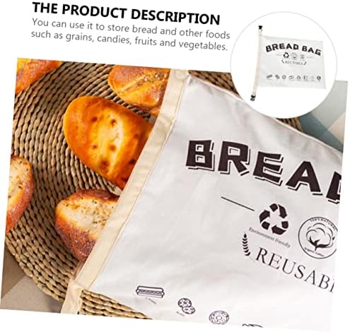 1pcs vrećica za kruh od organskog pamuka lanene vrećice za pohranu francuskog kruha kruh od kruha Baguette od organske hrane vrećice