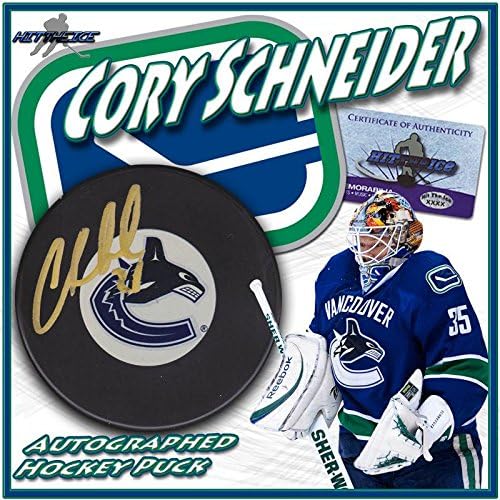 Cori Schneider potpisao je Vancouver Canucks Pack s novim NHL pakovima s autogramom koa