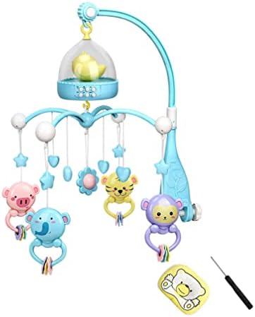 Toyvian igračke punjene životinje baby glazbena krevetića mobilni dojenčad dekoracija kreveta viseće rotirajuće zvonaste kolica viseće