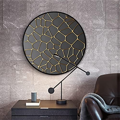 Moderna minimalistička dekorativna slika trijema u skandinavskom stilu u okruglom velikom okviru za dnevnu sobu viseća slika crno zlato