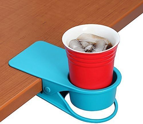 Držač za piće-plava-pričvršćen je na stolove, stolove, stolice, police, pultove. Čuvajte svoje piće, pametni telefon ili drugi mali
