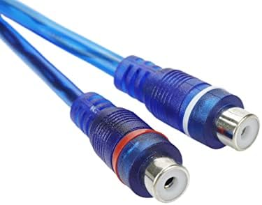 * 5 * Adapter razdjelnik duljina konektora 12 inča prozirni plavi kabel