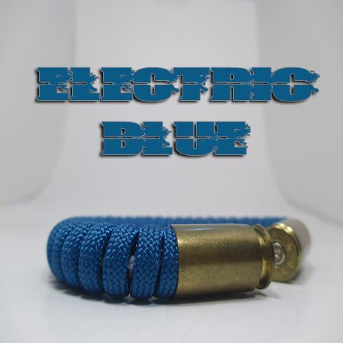 Električna plava narukvica paracord 40 kalibra metak