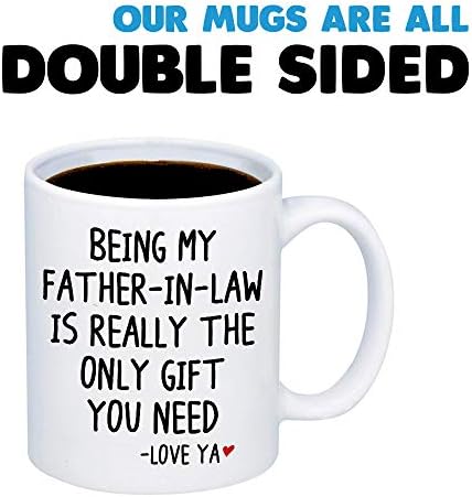 Šalica za Dan očeva za Oca od šogorice ili šogora-biti moj svekar je stvarno jedino što vam treba, šalica za kavu od 11 oz