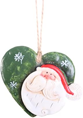 Božićni ukrasi Mini stabla Djed Mraza Zvijezda srca u obliku trske ukrasno božićno drvce privjesak