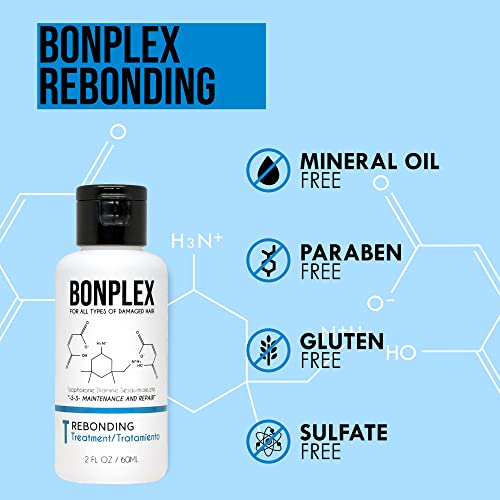 BONPLEX PERFETY LOSPING SHAMPOO SHAMPOO, tretman i ampule | Snaga veze | Frizz Free, Smooth & Shine | Popravite podijeljeno prekid