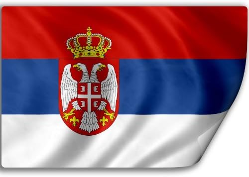 Naljepnica sa zastavom Srbije