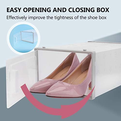 Doitool Clear Organizator cipela Box Box za cipele, 1 paket prozirna kutija za odlaganje cipela, ušteda plastičnih Organizatora za