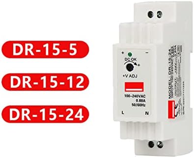 ANZOAT INDUSTRIJSKI DIN Rail Switch napajanje DR-15 15 W jednostruki izlaz 5V 12V 24V AC do istosmjernog prekidača za napajanje pretvarača