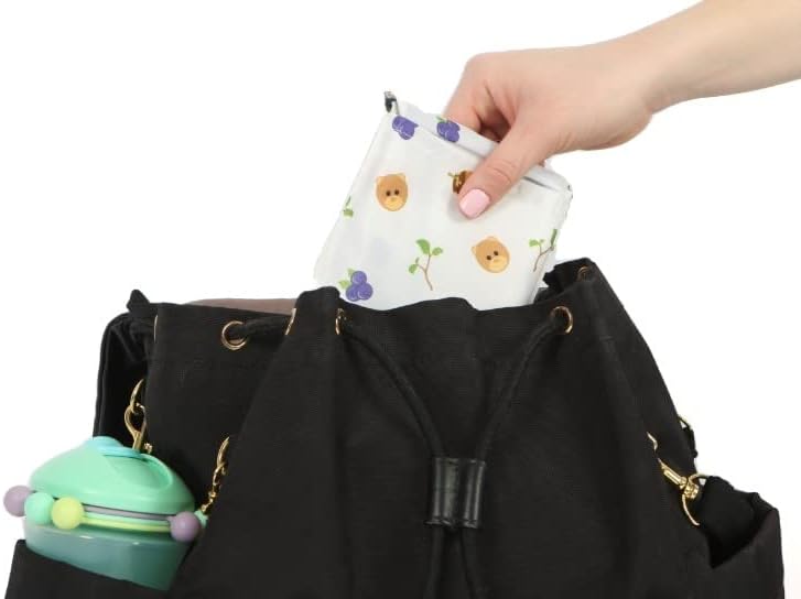 Melii Baby & Toddler preklopite Bib s integriranom putničkom vrećicom i velikom čašicom, 2 pakiranje, BPA besplatno