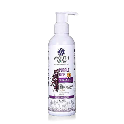 Malar by Aimil Purple Rice Water & Kernel Protein šampon, zaštita i jačanje kose, za oštećenja i frizy kose, s dobrotom lišća betela,