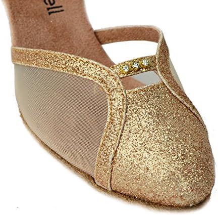 Bluebell cipele ručno izrađene ženske bale Latino natjecanje plesne cipele -kim 2,5 peta - zlatni sjaj