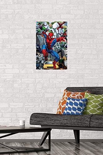 Trendovi International Marvel Comics - Spider -Man - Rogues Wall Poster, 14.725 x 22,375, Premium poster i Mount Bundle