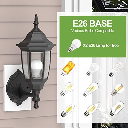 Vanjska svjetiljka za trijem, LED vanjska zidna svjetiljka, posebna antikorozivna plastika, vodootporna zaštitna Svjetiljka za zid,