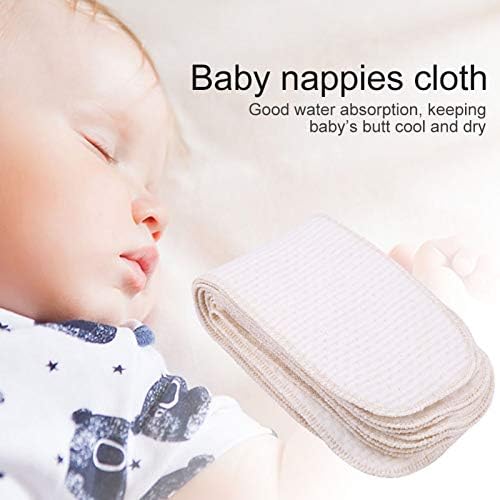 10pcs dječje pelene prozračne novorođene pelene pelena za višekratnu upotrebu u Umetni pelena pamučna tkanina