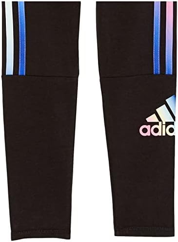 Adidas Girls 'Active Sports Atletic Legging tijesna, crna s višebojnim, malim