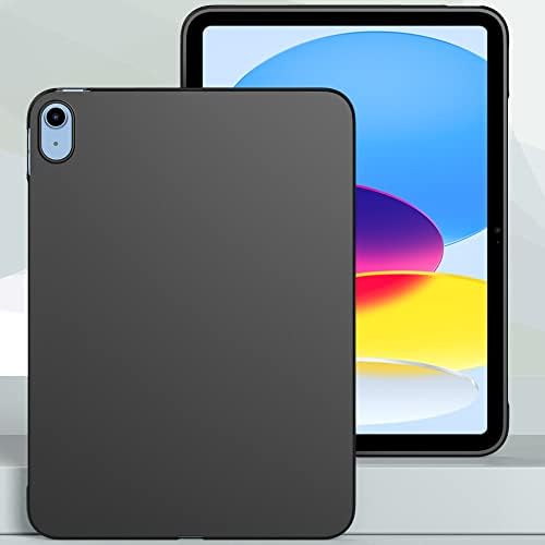 iPad 10. generacija futrola 2022, tanki i meki zaštitni poklopac tableta za iPad 10,9 inčni 10. gen, crni