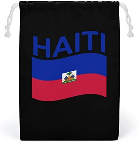 Zastava Haiti platna za odlaganje vrećice za višekratnu uporabu vrećice vrećice za vrećicu za torbu za kućno putovanje