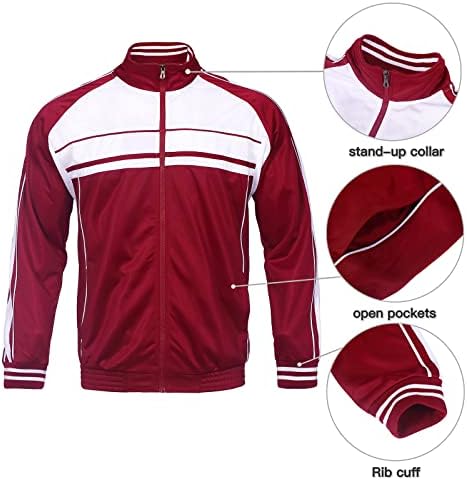 Muška sportska odjeća od 2 komada s patentnim zatvaračem i zimski sportski setovi s kapuljačom za muškarce