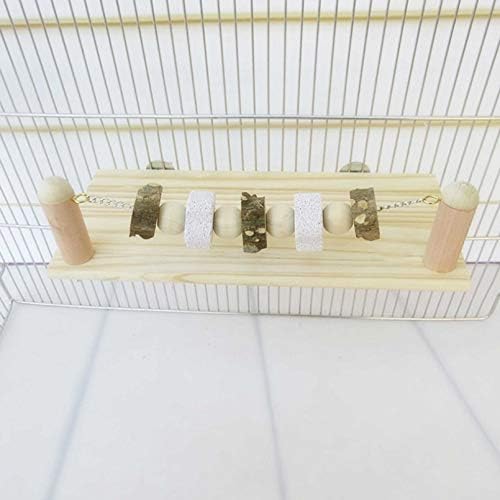 Kathson Hamster Wood Ledge platforma za žvakanje igračaka Chinchilla kavezni pribor zamorca zubi zubi mljevenje lave blokira molarna