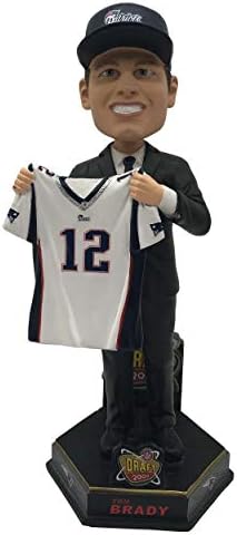 Tom Brady New England Patriots 2000 NFL Nacrt - Bijeli dres Bobblehead NFL