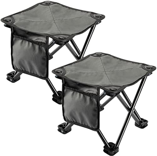 2-dijelna stolica za kampiranje mala lagana izdržljiva prijenosna stolica sa bočnim džepom praktična sklopiva stolica za kampiranje
