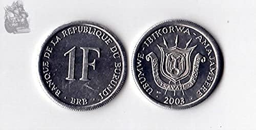 African Burundi 1 frack Coin 2003 izdanje Prikupljanje kovanica s inozemnim kovanicama