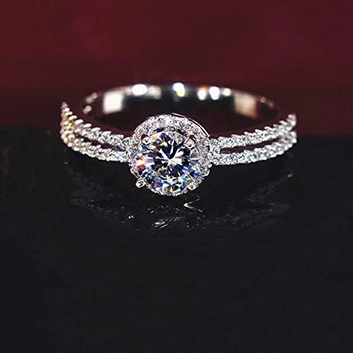 Zaručnički zaručnički prsten kreativno okruglo pakiranje ženski prsten od cirkona za žene prsten za srce na nožnom prstu