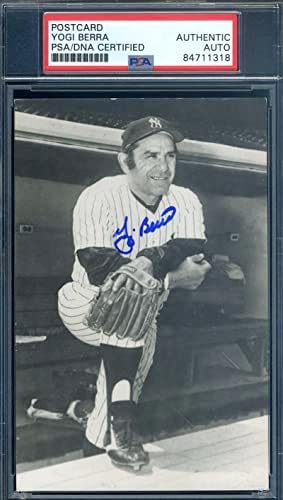 Yogi Berra PSA DNA potpisala Vintage Photo razglednice New York Yankees Autogram