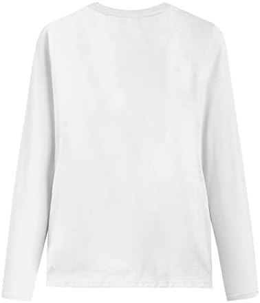 Džemperi za žene posade vrat snjegovića uzorak tenk vrhovi ukupni retro uniformi ženke majice u trendu