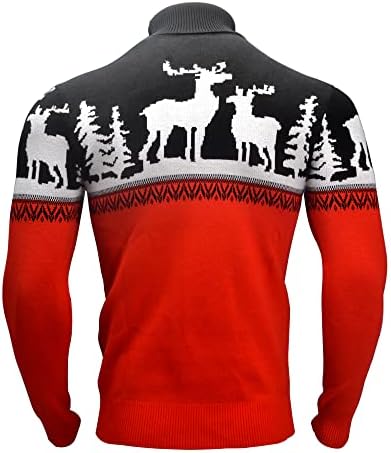 devet mens muških fit fit turtleneck džemper pleteni toplinski pulover džemper