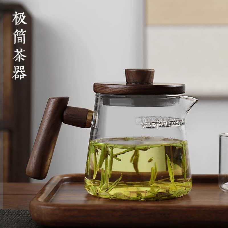 Filter za polumjesec integrirano zeleno i crveni čajnik otporno na visoku temperaturu s pokrovnim mjehurićima cvjetni aparat za čaj