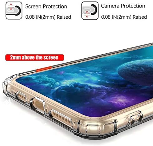 Beaucov Galaxy S22 ultra futrola, šareni svemir Sky Drop Protection Cleep Cleep TPU zaštitni poklopac otporan na ogrebotine za Samsung